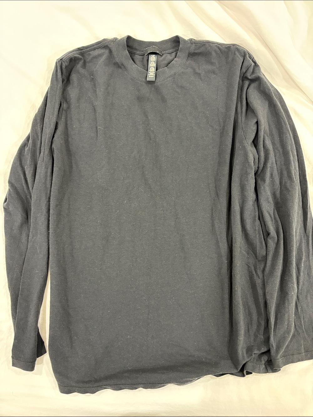 SKIMS Women's Long Sleeve Crewneck Top - Black